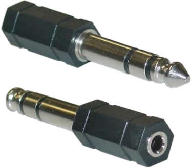 6,3 mm Stereo Erkek 3,5 mm Stereo Dişi Dönüştürücü resim1