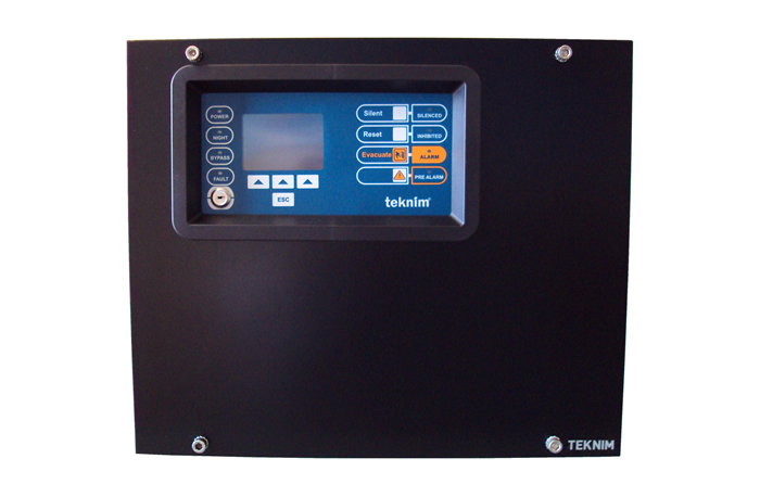TFP-924 Teknim 24 Bölgeli LCD Ekranlı Genişletilebilir Konvansiyonel Yangın Alarm Paneli resim1