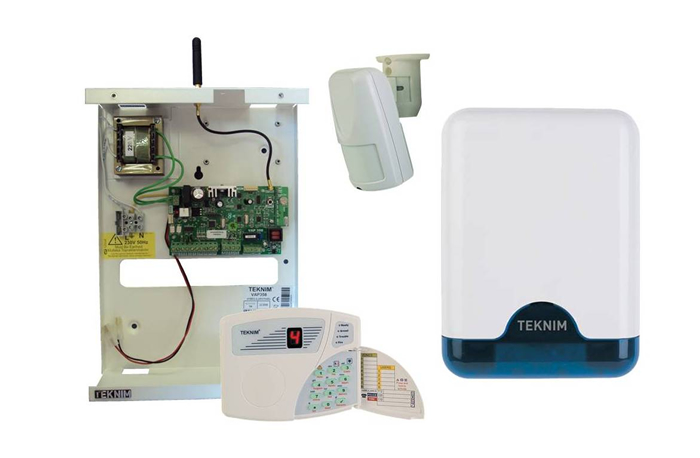 VAP-358S M Kablosuz Set 1 Kablolu 7 Kablosuz Zone Alarm Seti (Metal Kutu) resim1