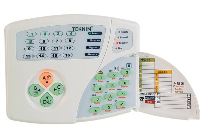 VPC-116 KEYPAD 16 Zone Led Keypad resim1